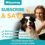 Premium USA imported Woyamay natural flea and tick soft treats for dogs.