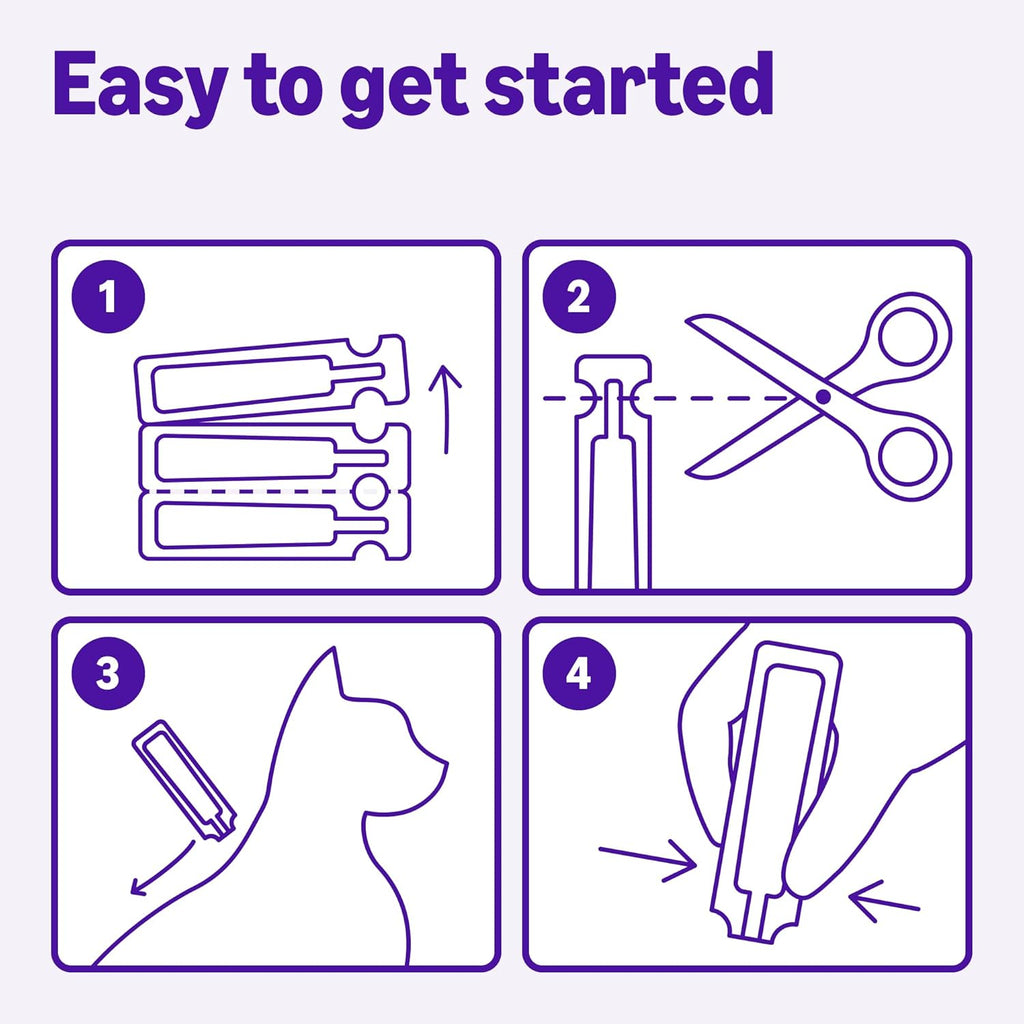 Monthly flea prevention topical solution dose tubes for kittens and cats