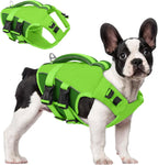 ASENKU Dog Life Jacket, High Floatation Dog Swimming Vest with Rescue Handles for Small Medium Large Dogs, Pet Safety Swimsuit Preserver for Pool Beach Boating (LakeGreen, L) - Image 11