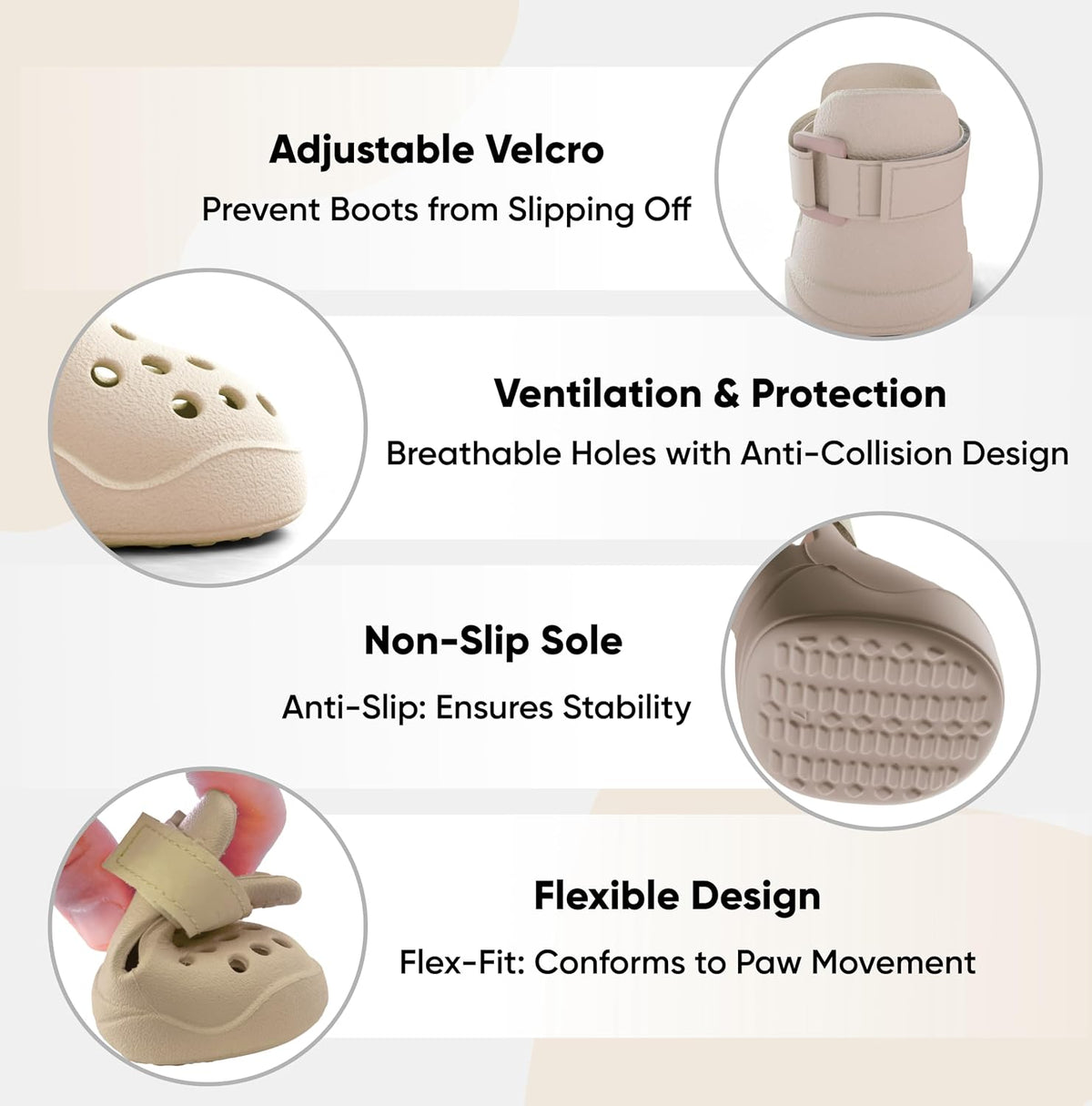 Adjustable strap detail on PawPosh waterproof dog boots