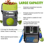 LANNEY hands-free pet reward bag with metal clip attached to a belt