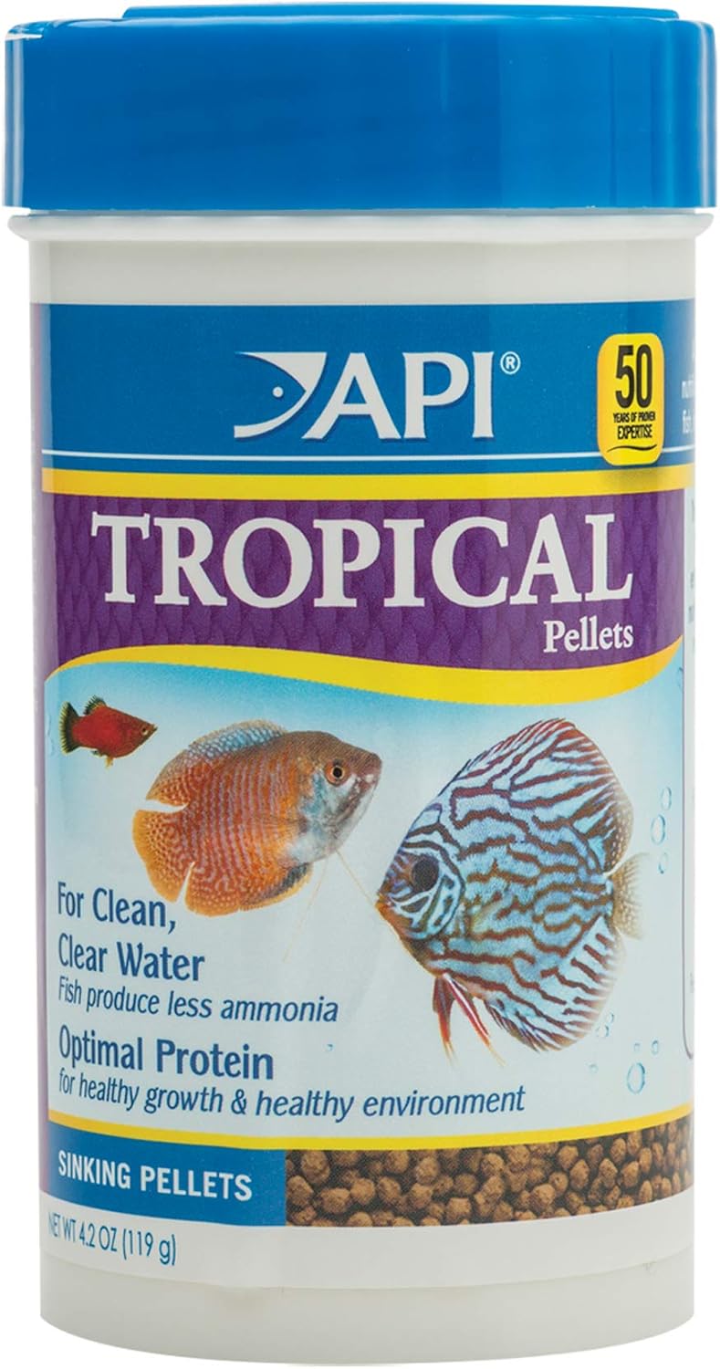 1.3 Ounce container of API Squid pellets for freshwater fish