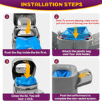 Two packs of Godyoy leak proof cat litter cartridge refills displayed