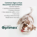 Imported USA pet grooming eyewash for soothing seasonal animal allergies.