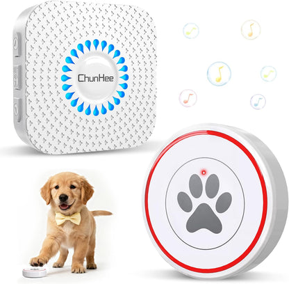 ChunHee Dog Bells for Door, Wireless Dog Doorbell for Potty Training, Dog Bells to Go Outside, Dog Potty Bell with Waterproof Button, 55 Chimes & Adjustable Volume - Image 13