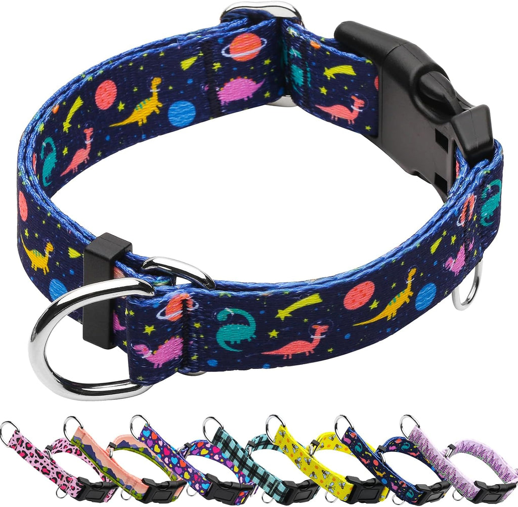 Martingale Collar for Dogs with Buckle Floral No Pull Training Dog Collars (Purple Floral, Medium) - Image 13