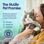Cat consuming food mixed with NuLife Natural Pet Health wild salmon oil liquid