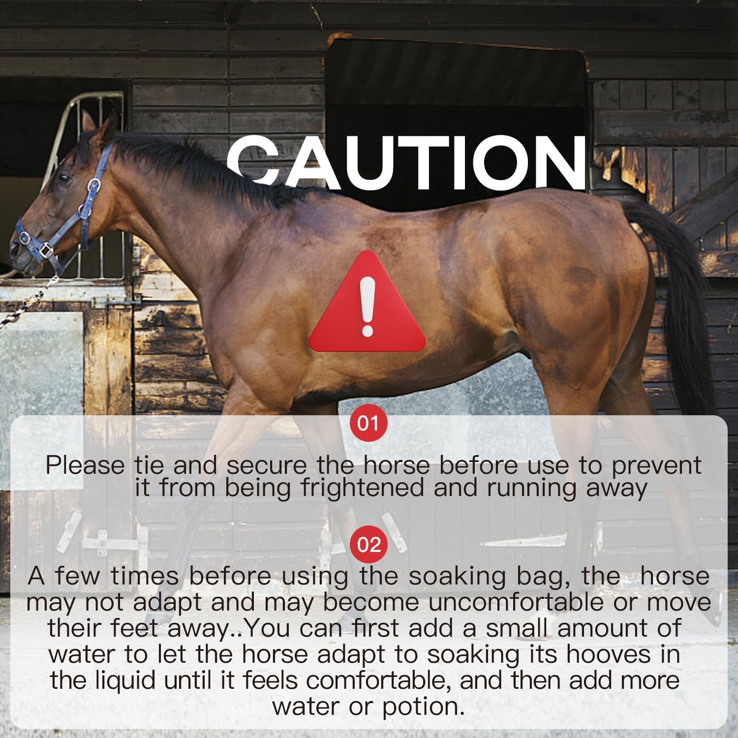 Garftai collapsible equine soaking bucket replacement for easy storage in the tack room.