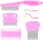 Premium imported blue cat and dog fine tooth comb package view