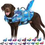 Bess Bridal Dog Life Jacket - Shark Life Vest for Swimming Boating - Reflective Lifejacket Swimsuit for Small Medium Large Dogs - High Buoyancy Lifesaver Preserver with Rescue Handle, Pink Shark XL - Image 15