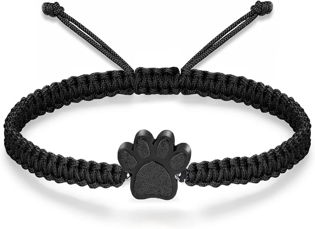 RIPFEVURN Cremation Jewelry Urn Bracelet for Ashes for Women Men of Loved Ones Cat Dog Paw Keepsake Memorial Rope Bracelet - Image 9