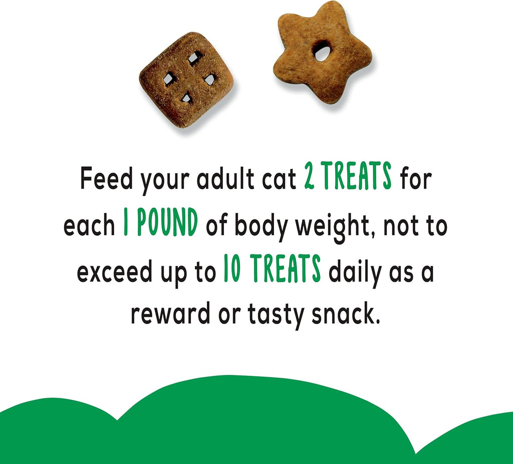 Friskies crunchy cat treats original crunch packaging detail