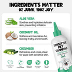 Tear-free pet grooming solution for dogs and cats over eight weeks old