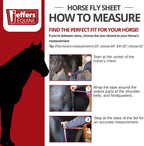 Jeffers Expression soft mesh combo neck horse blanket side profile view