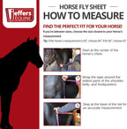 Jeffers soft mesh lightweight horse blanket combo neck coverage
