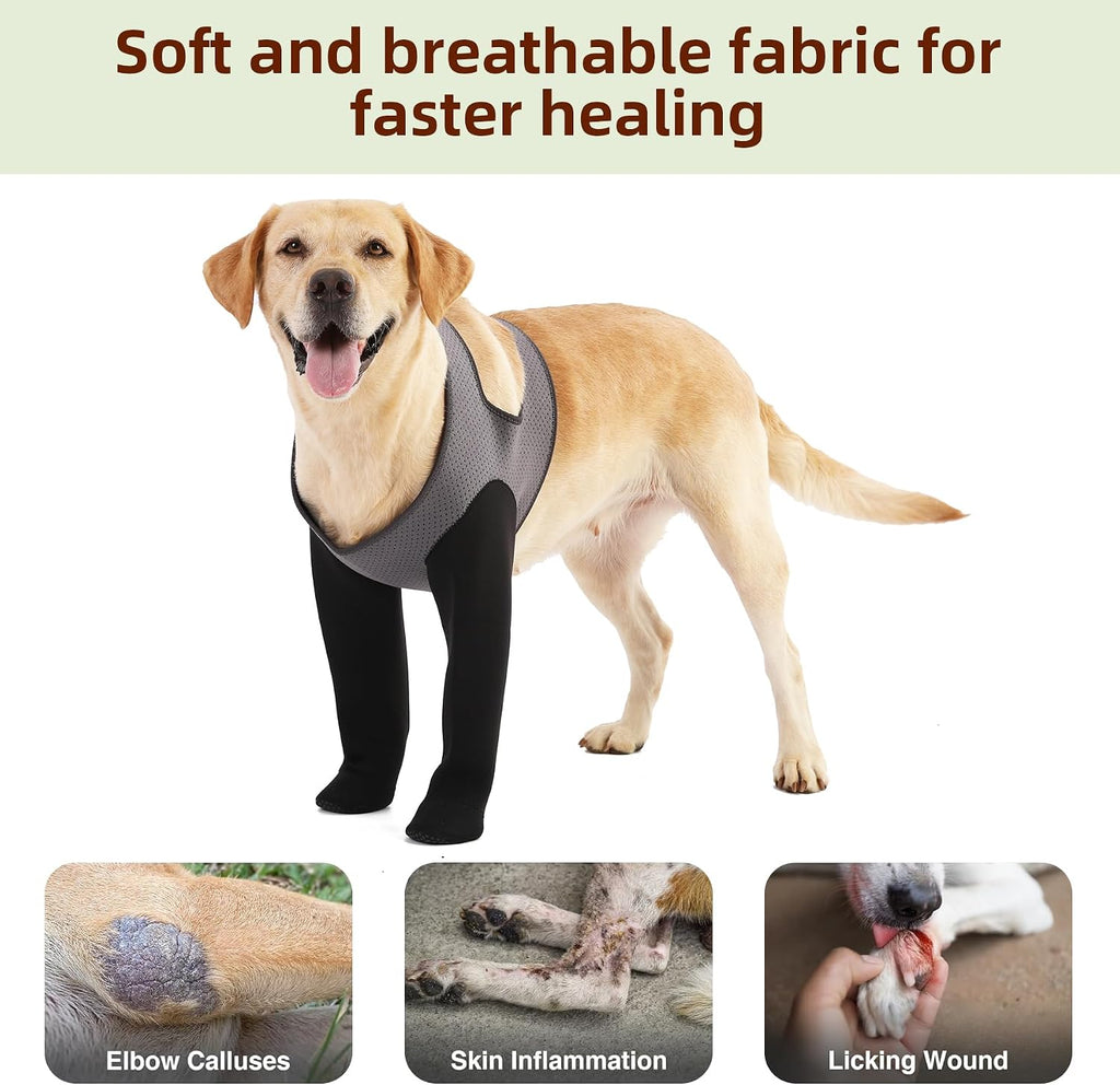 Close up of soft abrasion-resistant fabric on dog recovery sleeve
