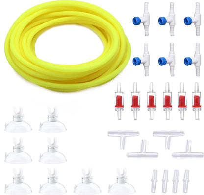 Premium 25FT 3/16inch Air Hose for Aquarium with Connector,Check Valve, Control Valve Accessories (Translucent, 25 ft.) - Image 12