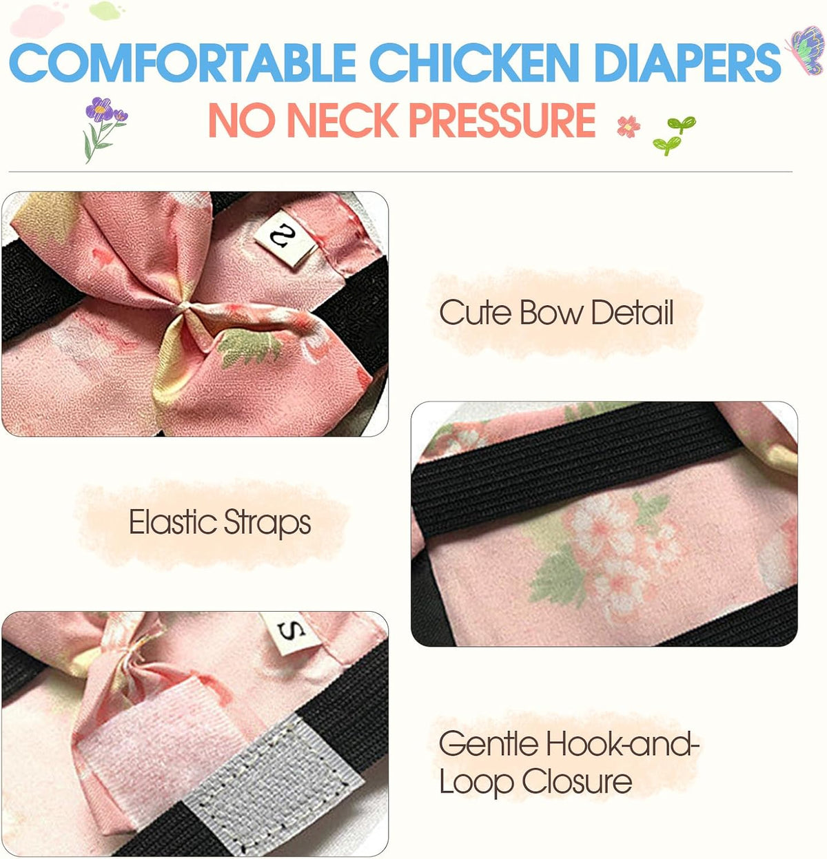 QBLEEV washable duck diaper highlighting the poop pocket