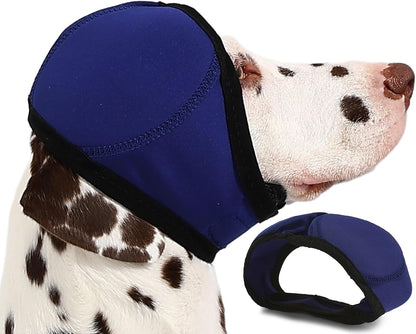 Dog Ear Muffs Wrap for Hematoma, Bathing, Drying, Swimming & Noise Anxiety Relief- Elastic Waterproof Ear Protection with Calming Hoodie Design for Grooming - Image 10