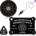 Threan Pendulum Dowsing Divination Board with Amethyst set front view