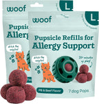 WOOF Pupsicle Refill Pops for All-in-1 Health - Long-Lasting Multivitamin Refills for The Pupsicle Toy - with Vitamins A, B, D, Iron, Magnesium, and Fiber - Large Pops - 7 Count - Image 13