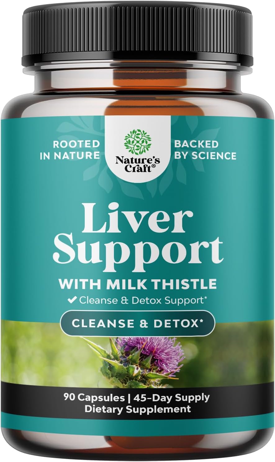 Liver Cleanse Support - Milk Thistle Supplement with Choline - 70 Count - Image 11