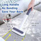 Velthorix pet hair remover showing 17 inch handle reach