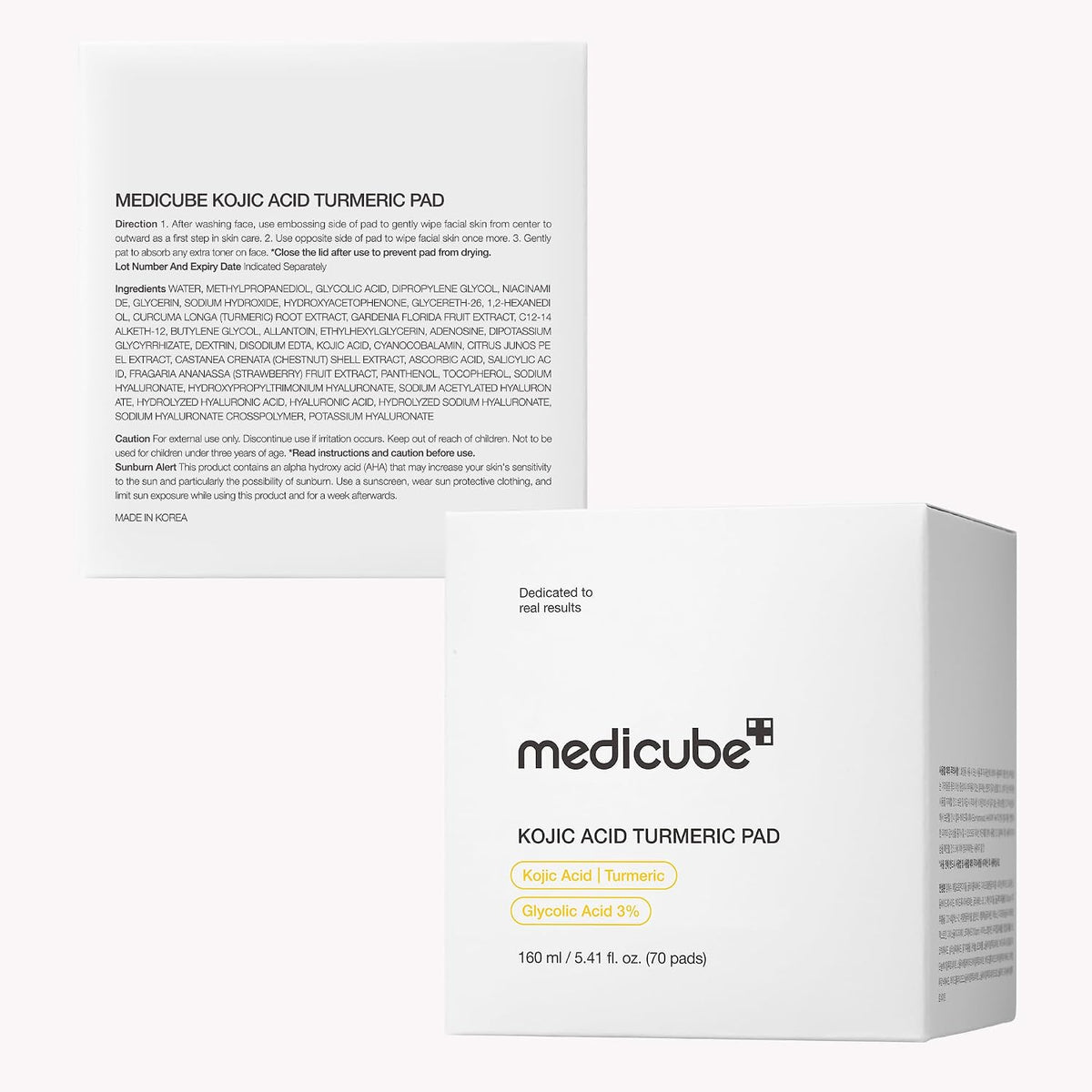 Demonstration of facial wiping application with toner pad