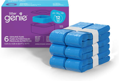 Litter Genie Refill Bags 14 FT (1-Pack) Multi-Layers Of Odor-Barrier Technology 1 Square Refill Cartridge Lasts Up To 2 Months Per Cat - Image 12