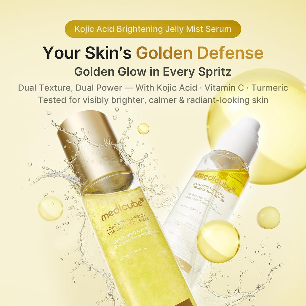 medicube Jelly Mist Serum with Kojic Acid Turmeric, Brightening Face Mist - Image 2