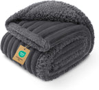 Luciphia Waterproof Dog Blanket for Large Dogs Ultra-Soft Calming Cut Pile Flannel Throw Durable & Warm Furniture Protection for Couch Bed Pet Blanket Machine Washable Stone Gray,L(65''x57'') - Image 11