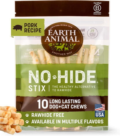 Earth Animal No Hide Stix - Long Lasting Rawhide Free Small Dog Chews Sticks, Chicken - 10 Count - Image 11