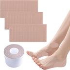 Giyawa Anti Slip Foot Patch front view showing the beige adhesive roll and pre-cut blister prevention sheets.