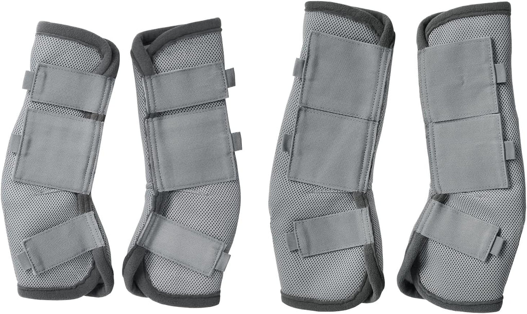 Horse Fly Boots Set of 4, Breathable Comfy Mesh Fly Boots for Horses, Non-Slip Horse Fly Leggings No More Stomping & Horsefly Nuisance Violet Full - Image 9