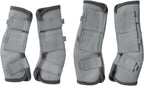 Horse Fly Boots Set of 4, Breathable Comfy Mesh Fly Boots for Horses, Non-Slip Horse Fly Leggings No More Stomping & Horsefly Nuisance Violet Full - Image 9