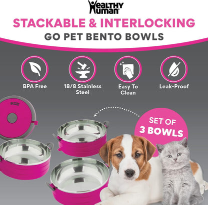 Leak proof top water bowl with quick release valve from Healthy Human