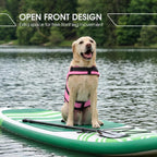 FUAMEY small dog water vest flat layout displaying interior foam padding