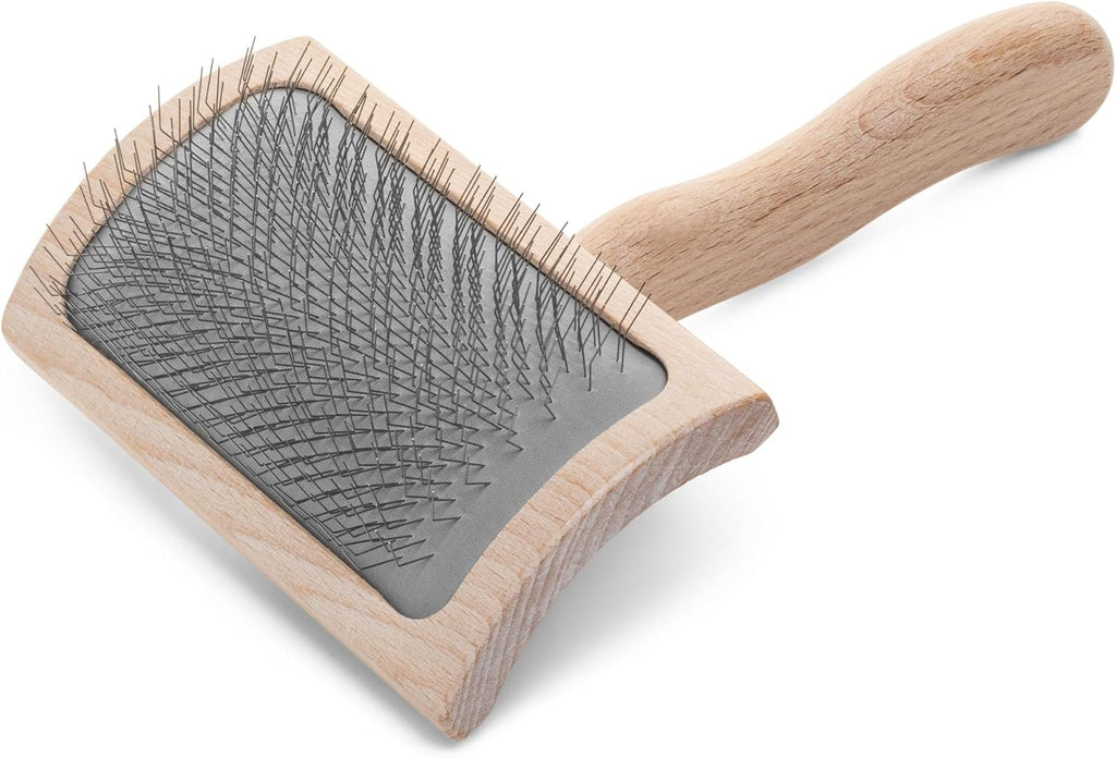 Chris Christensen Mark I Slicker Brush for Dogs, 12mm Pins, Groom Like a Pro, Handcrafted Lightweight Beechwood Ergonomic Handle, Stainless Steel Pins, A5I X-Small. Made in Germany. - Image 15
