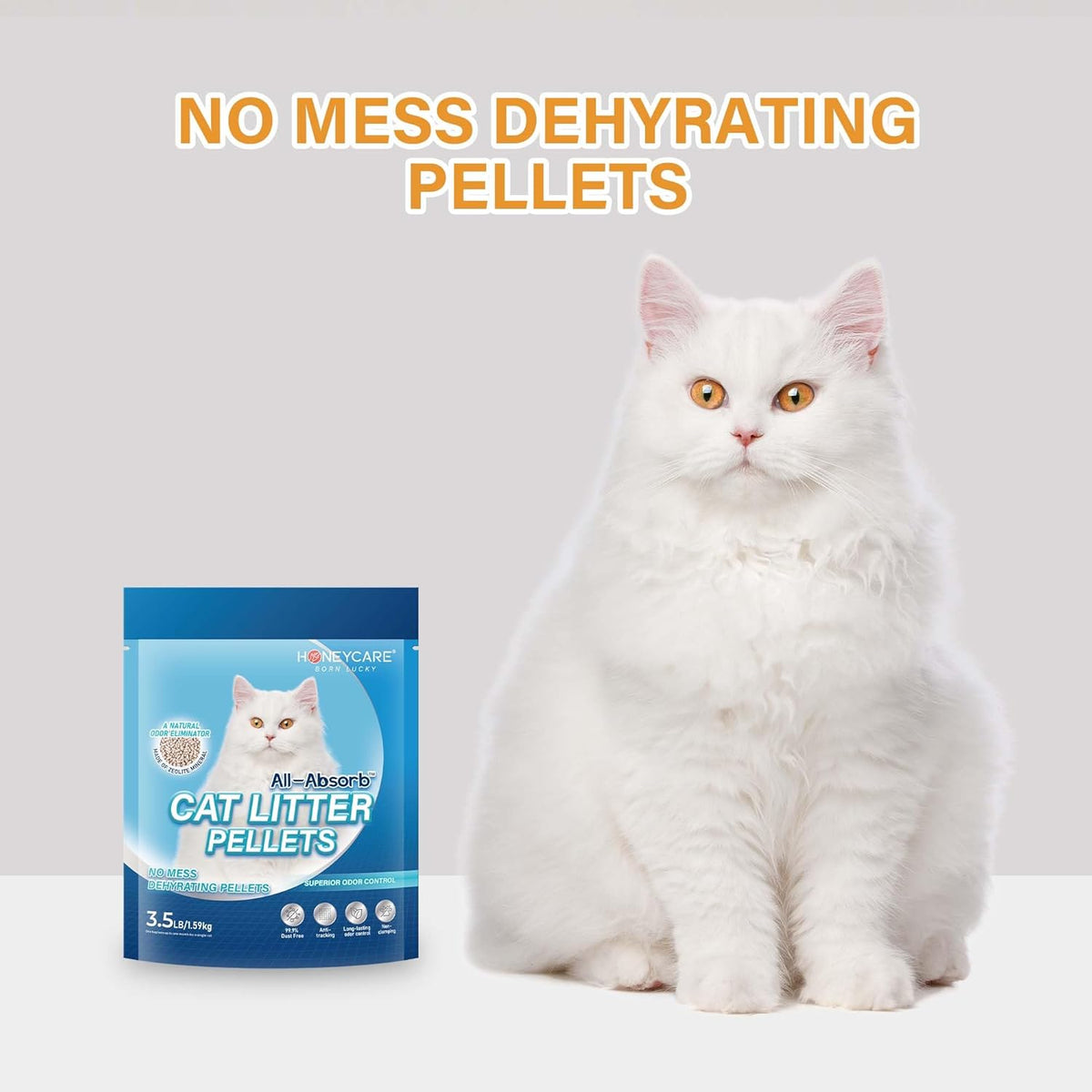 Authentic Honey Care zeolite litter pellets India