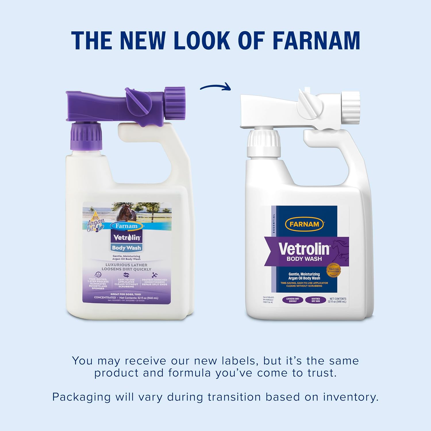 Farnam Vetrolin Body Wash, Time-Saving with No Scrubbing, Gentle and Moisturizing with Argan Oil, Soothes Dry Skin, for Horses and Dogs, 32 fl oz. - Image 12