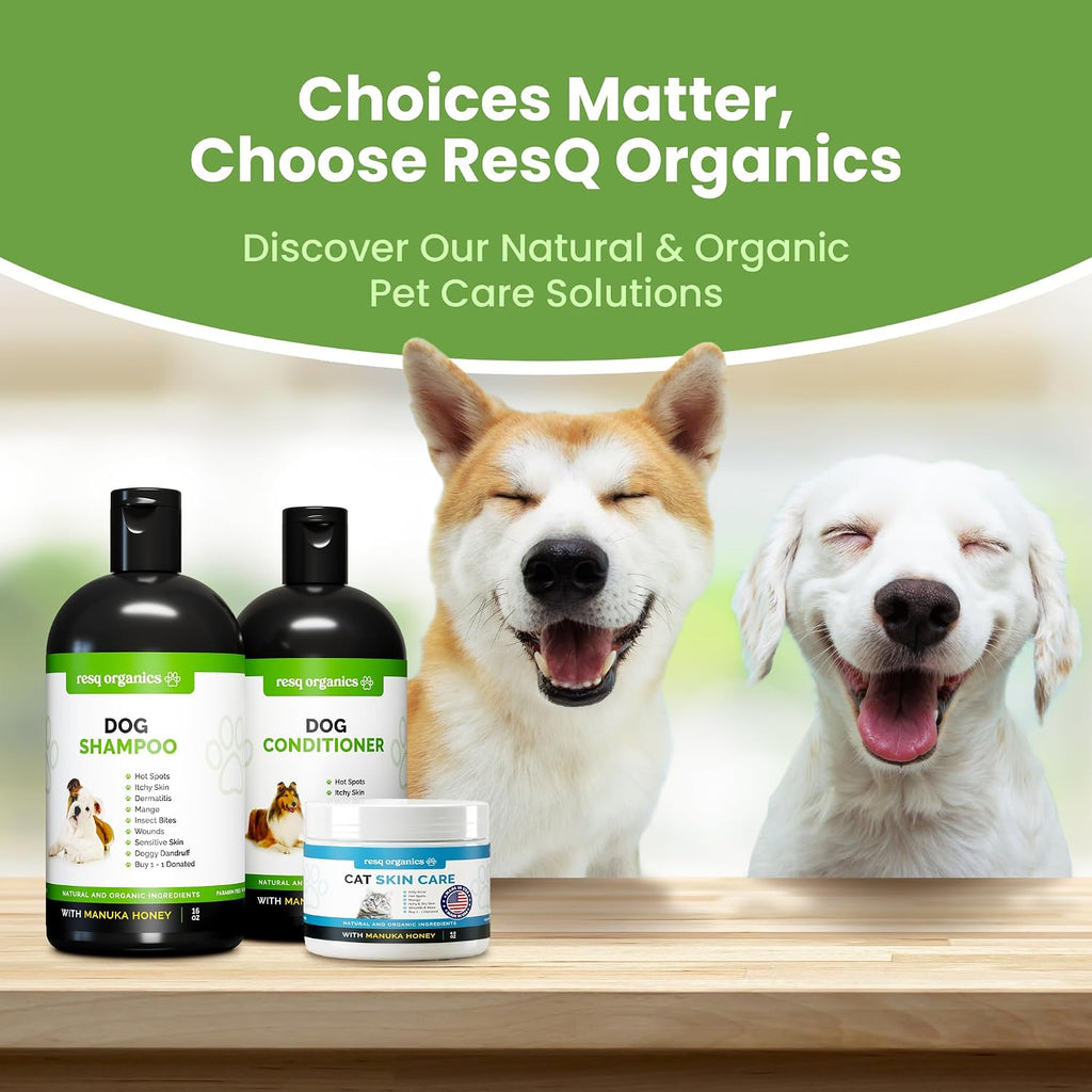 ResQ Organics natural first aid pet wound care ointment for cats
