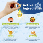 Nature Target allergy relief canine supplements nutritional facts label panel