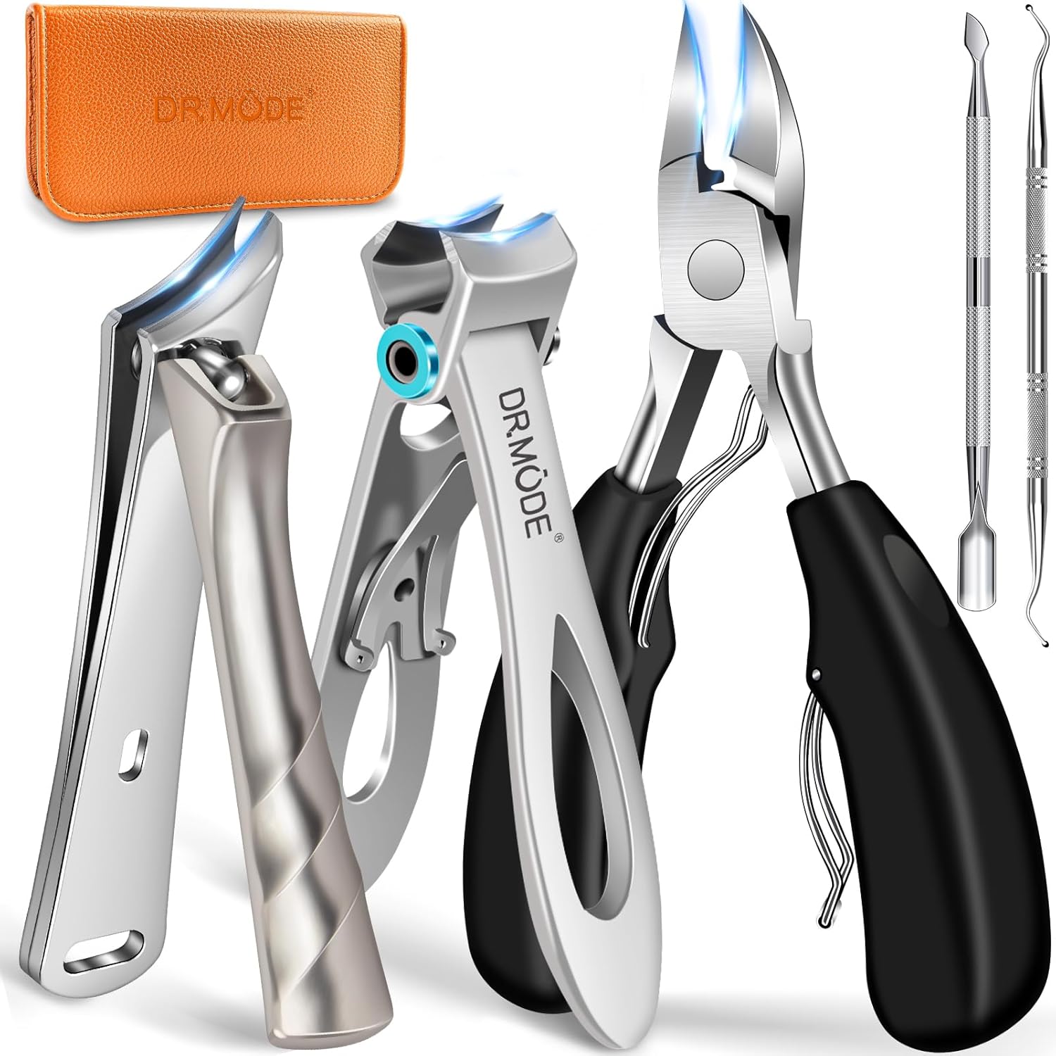 DRMODE professional toenail clippers for seniors with thick nails front view