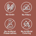 TRMC turkey and venison high protein grain free dry dog food ingredient side panel