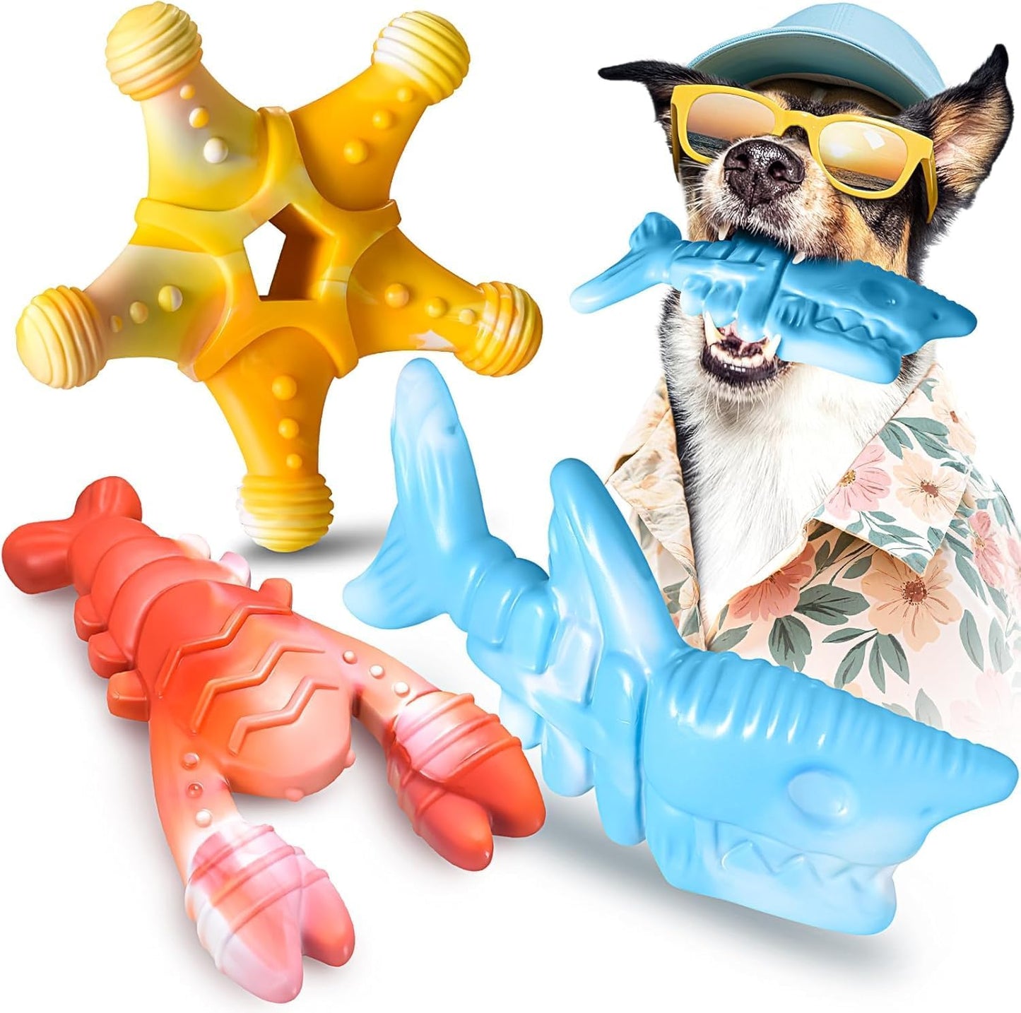 Nezin dog toys packaging and product set