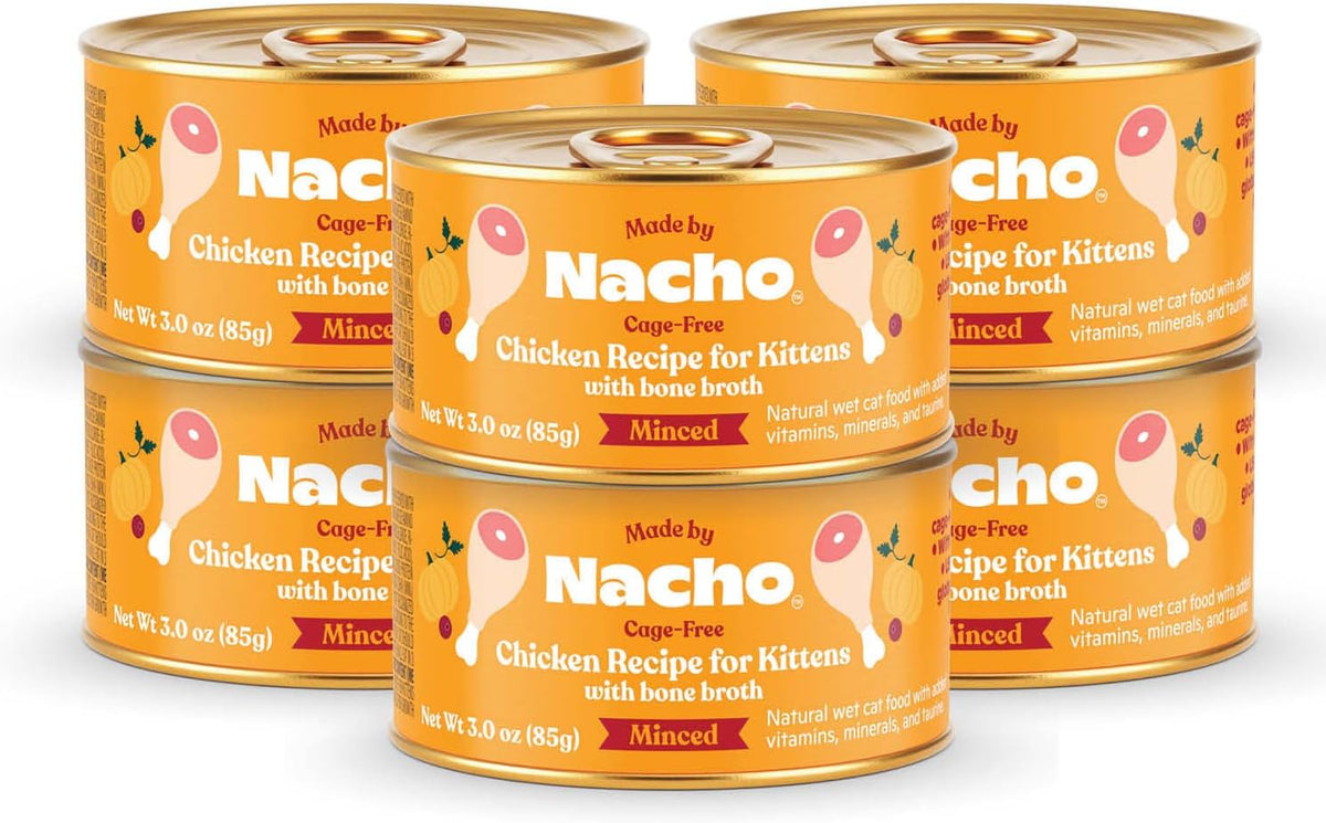 Made by Nacho Sustainably Caught Salmon & Sole Recipe with Bone Broth Minced Wet Cat Food, 3-oz can, Case of 6 - Image 10