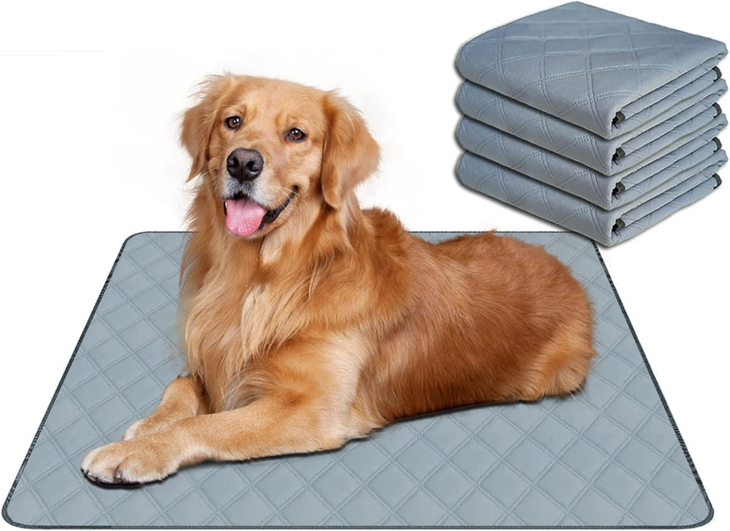 RIOUSSI Washable Pee Pads for Dogs, Reusable, Absorbent, Leakproof, Non Slip Pet Puppy Pads for Potty Training. Gray Stars, 18x24 Inch(4pack) - Image 11