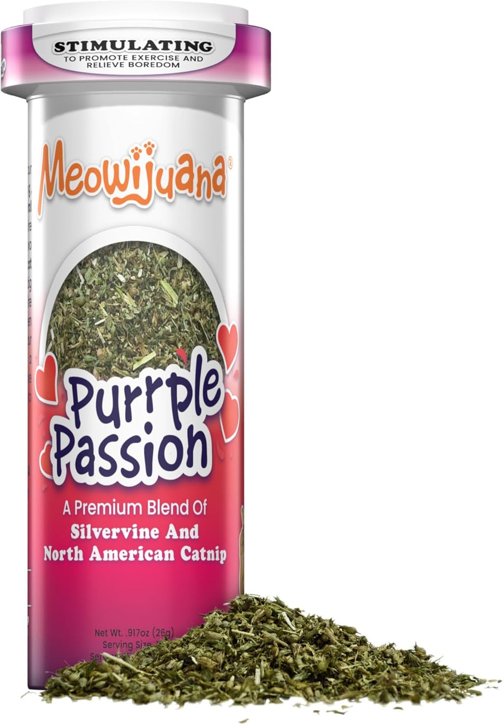 Meowijuana Catnibas Catnip Pawty Mix Jar | Premium Cat Nip for Cats with Silvervine, Passion Flower, Chamomile, Dandelion & Valerian Root | High Potency Catnip | 60g - Image 10