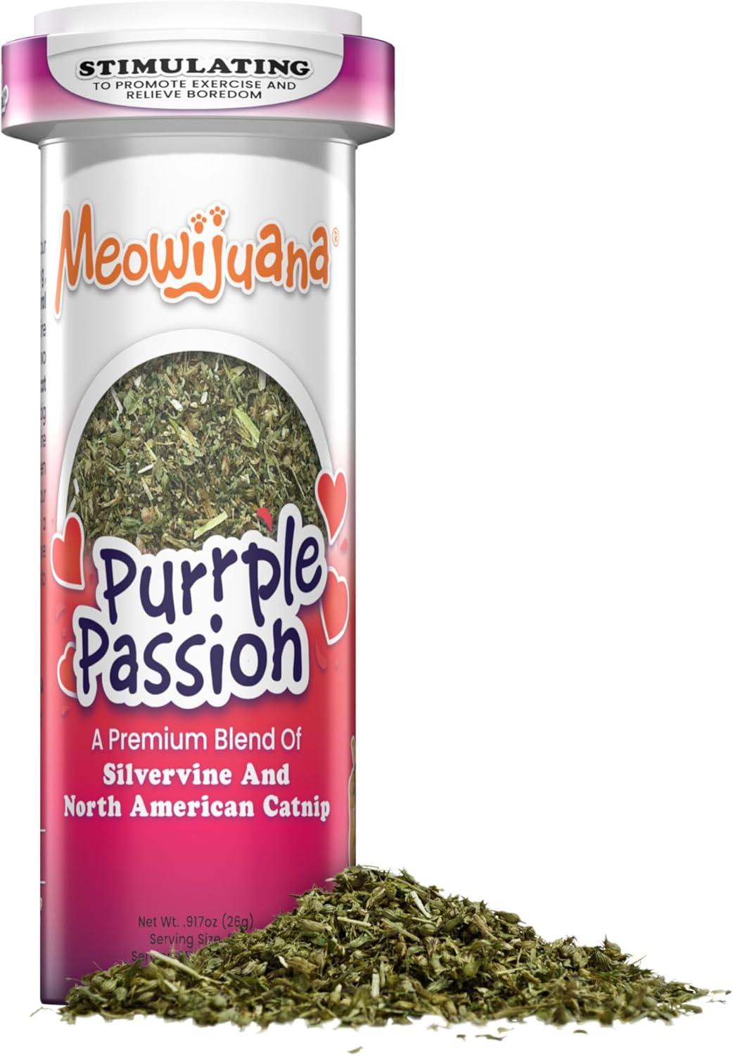 Meowijuana Catnibas Catnip Pawty Mix Jar | Premium Cat Nip for Cats with Silvervine, Passion Flower, Chamomile, Dandelion & Valerian Root | High Potency Catnip | 60g - Image 10