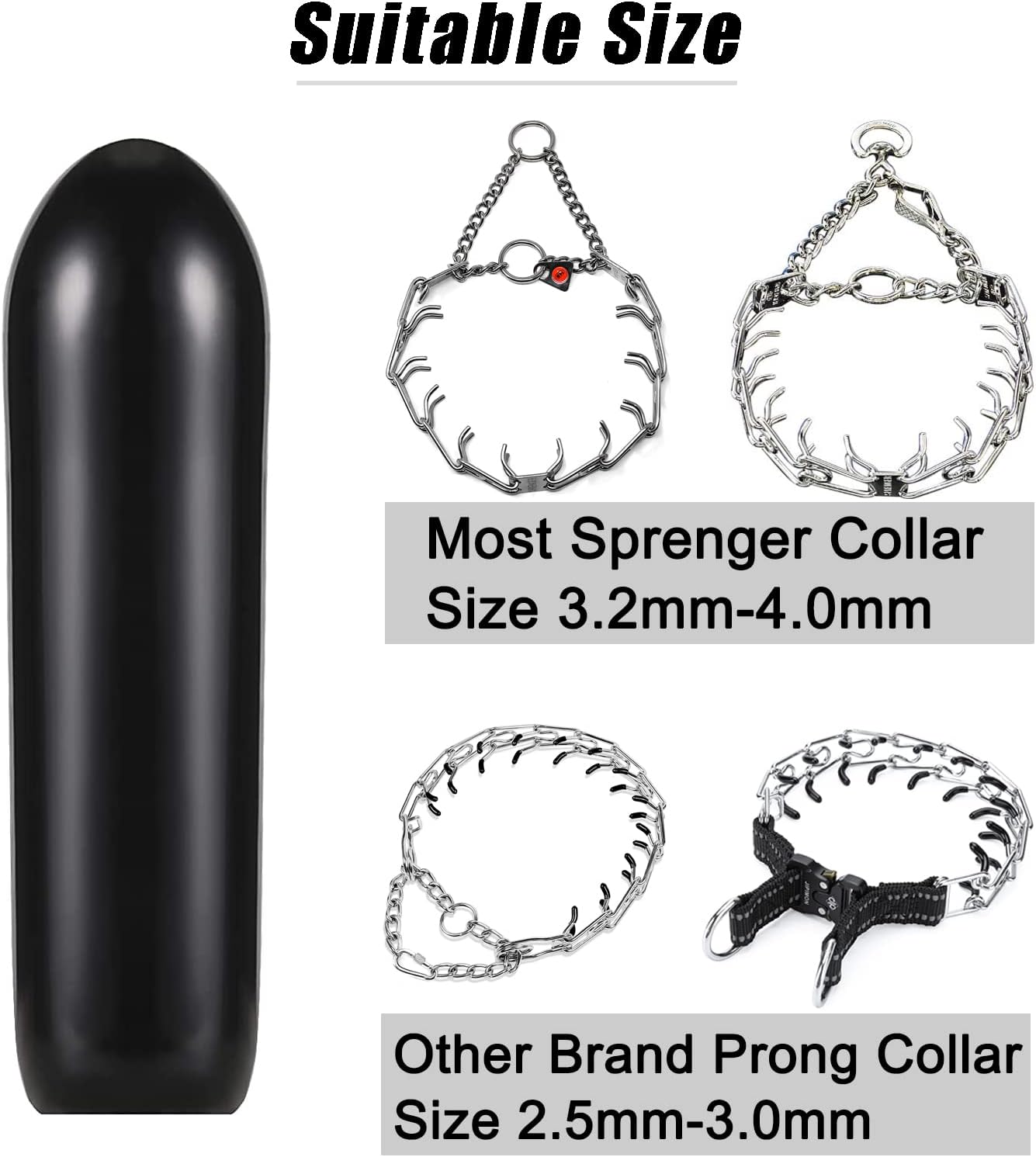 Fifty piece packaging of premium imported rubber tips designed for pet training accessories.